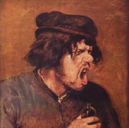 painting of angry man