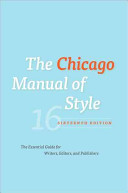 Chicago Manual of Style book cover